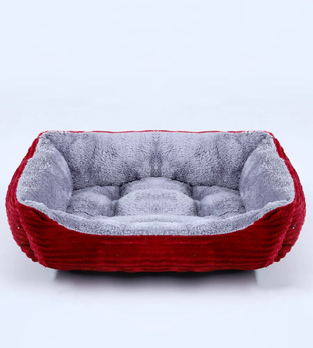 Bed for Dog Pet Square Plush Kennel Medium Small Dog Sofa Bed Cushion Pet Calming Dog Bed House Pet Supplies Accessories