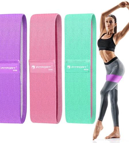 Resistance Bands for Legs and Butt Exercise Bands - Non Slip Elastic Booty Bands, 3 Levels Workout Bands Women Sports Fitness Band for Squat Glute Hip Training