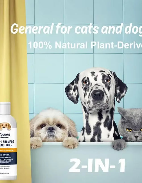 Load image into Gallery viewer, Cat Shampoo and Conditioner 300Ml Dog Shampoo Conditioner Moisturizing Dog Shampoo for Sensitive Skin PH Balanced Shampoo Dog
