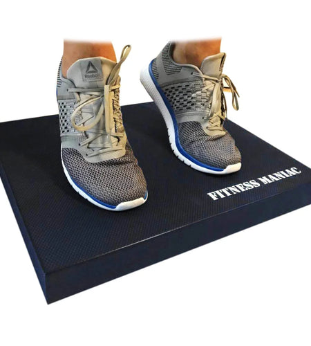 Exercise Balance Pad – Cushioned Non-Slip Foam Mat & Knee Pad, Vibrant Blue Pro Extra Large