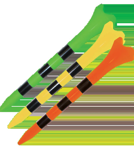 Pride Performance 2.75 Inch Striped Fruit Mix Golf Tee, 25 Count