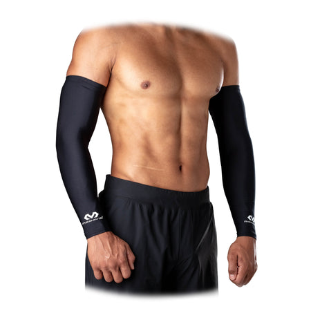 Sport Compression Arm Sleeve Pair Black Adult Unisex Large/Extra Large