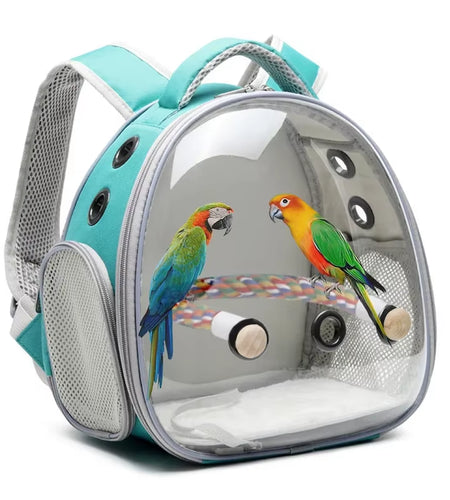 New Bird Carrier Small Pet Travel Bag for Small Parrot Lightweight Portable Backpack Sugar Glider Hamster Cage 12.6Inch Tall