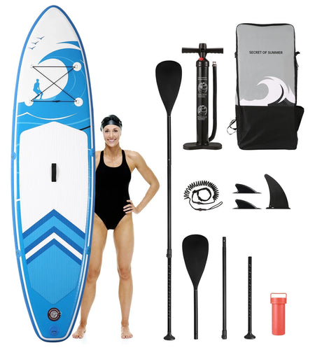 Inflatable Paddle Board Stand up Paddle Board 6 in Thick with Sup Accessories & Carry Bag & Fast Pumping for Adults & Youth