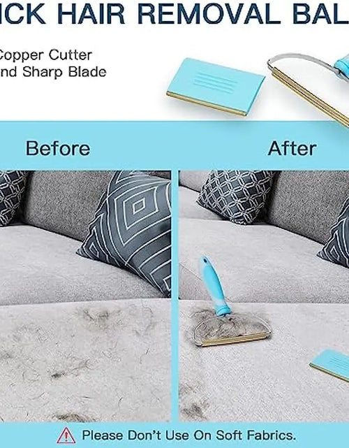 Load image into Gallery viewer, Carpet Rake Pet Hair Remover Set Pet Hair Removal Tool Telescopic Handle Rug Rake for Dog Cat Hair 180° Rotation Carpet Shave

